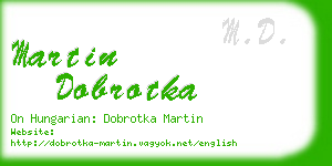 martin dobrotka business card